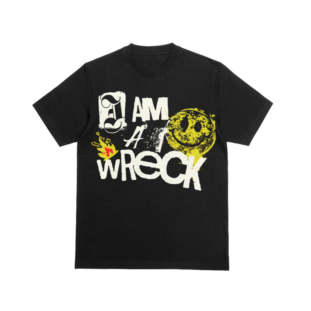 WRECKED T-SHIRT BLACK